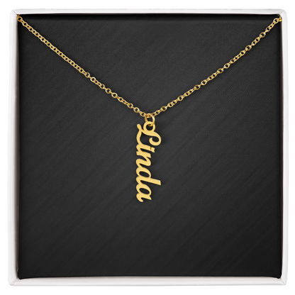 Personalized Vertical Name Necklace