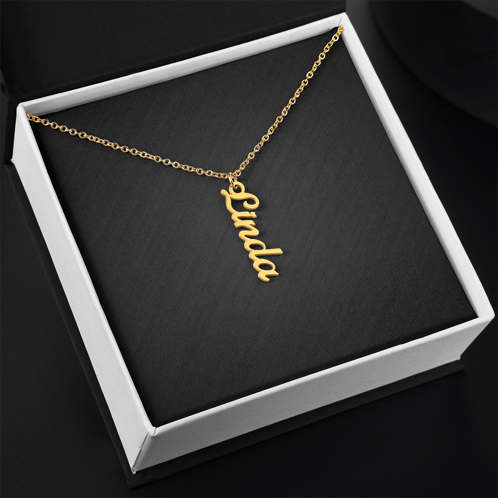 Personalized Vertical Name Necklace