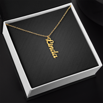 Personalized Vertical Name Necklace