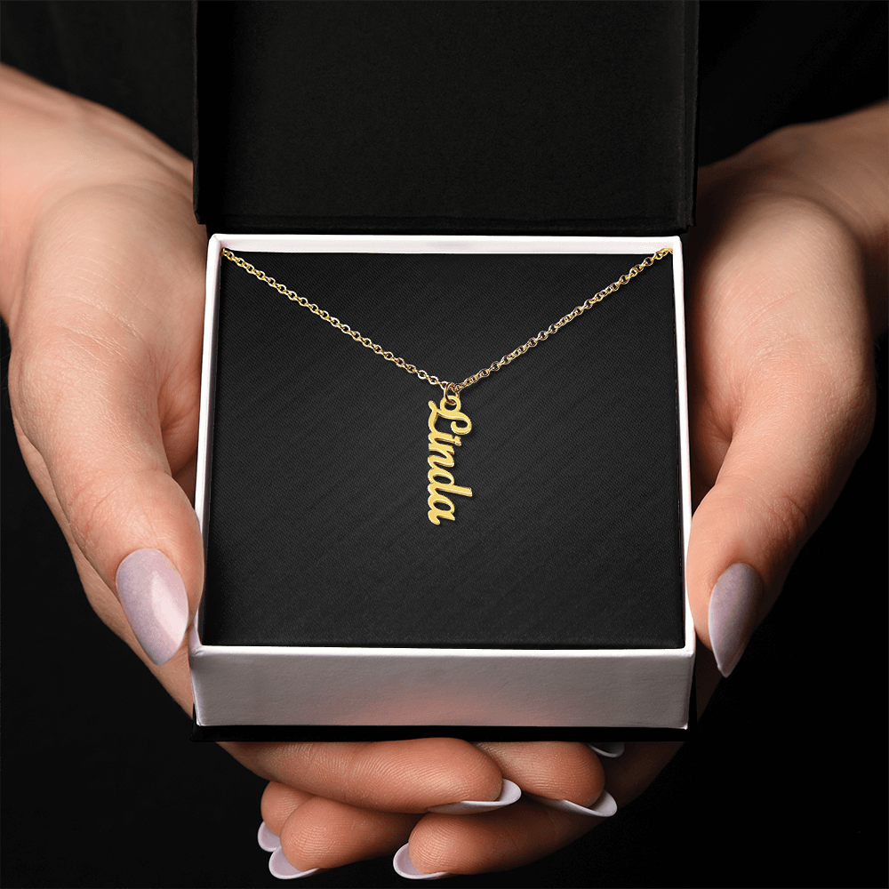 Personalized Vertical Name Necklace