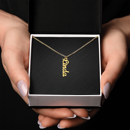 Personalized Vertical Name Necklace