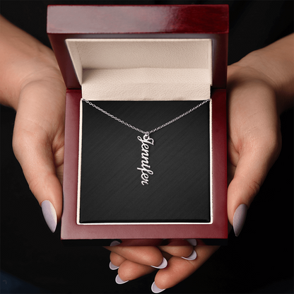 Personalized Vertical Name Necklace