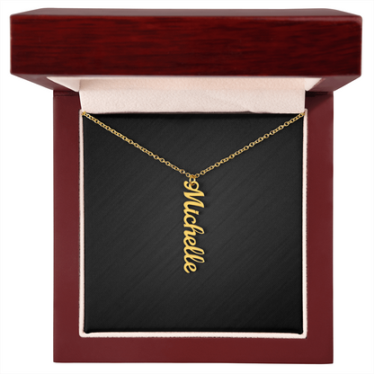 Personalized Vertical Name Necklace