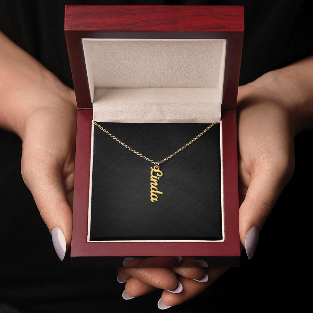 Personalized Vertical Name Necklace