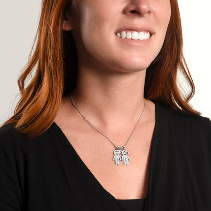 Engraved Child Charm Necklace