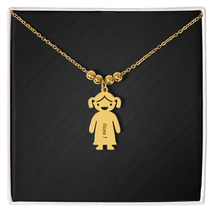 Engraved Child Charm Necklace