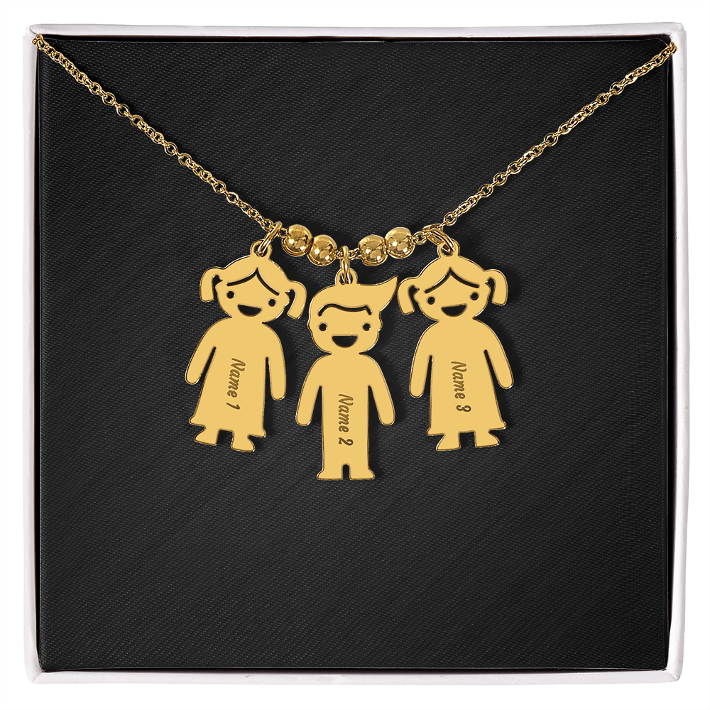 Engraved Child Charm Necklace