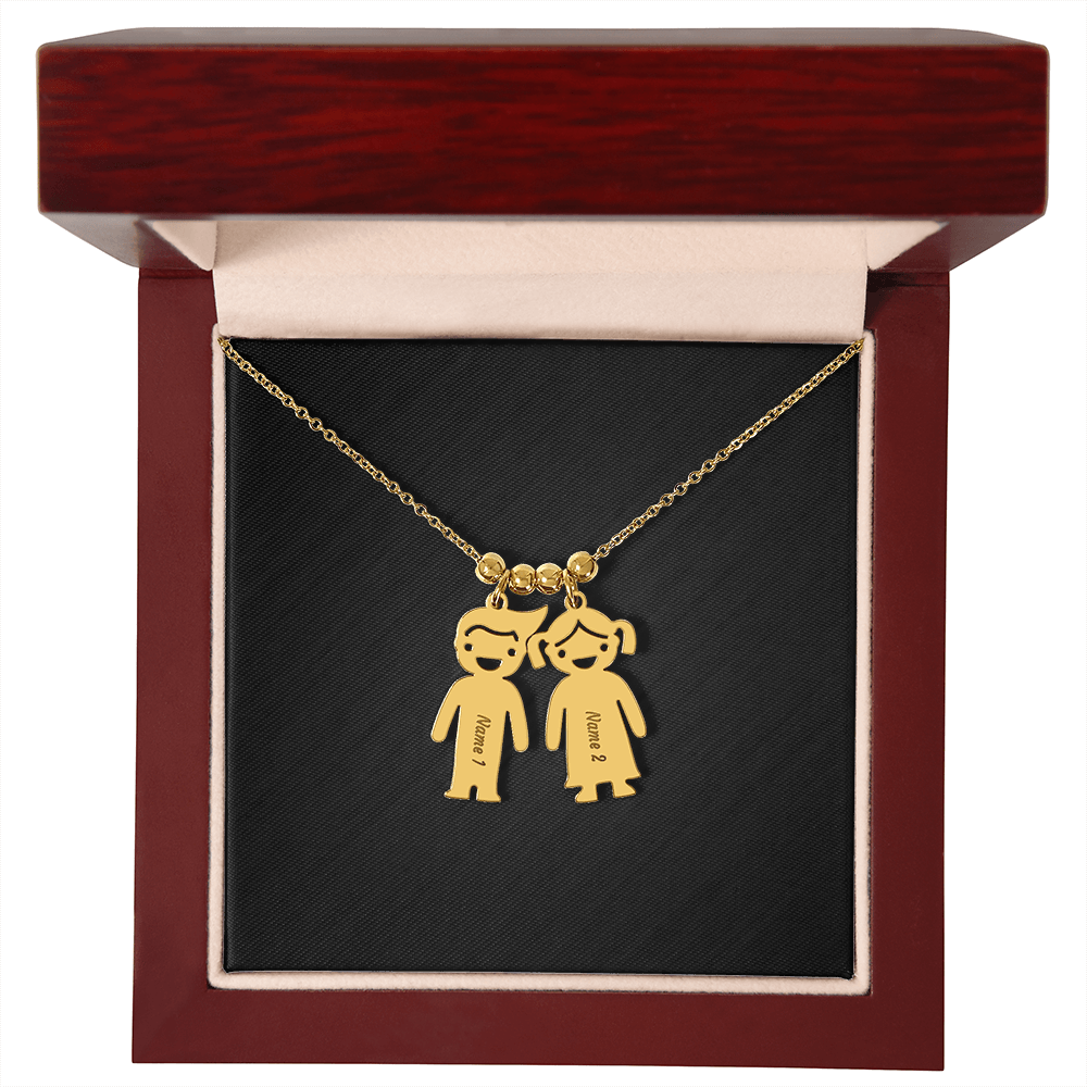 Engraved Child Charm Necklace
