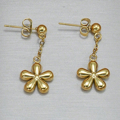 Floral 18K Gold Jewelry Set – Waterproof, Hypoallergenic & Perfect for Everyday Wear