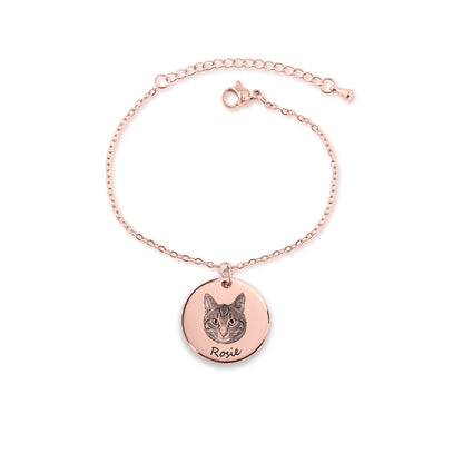 Personalized Pet Photo Coin Bracelet