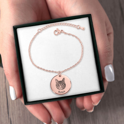 Personalized Pet Photo Coin Bracelet