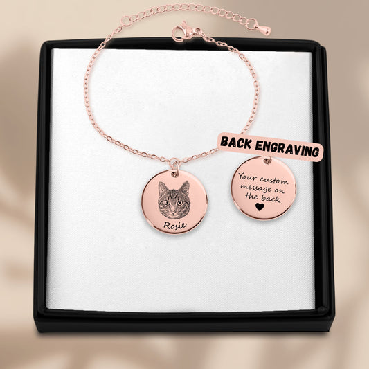 Personalized Pet Photo Coin Bracelet